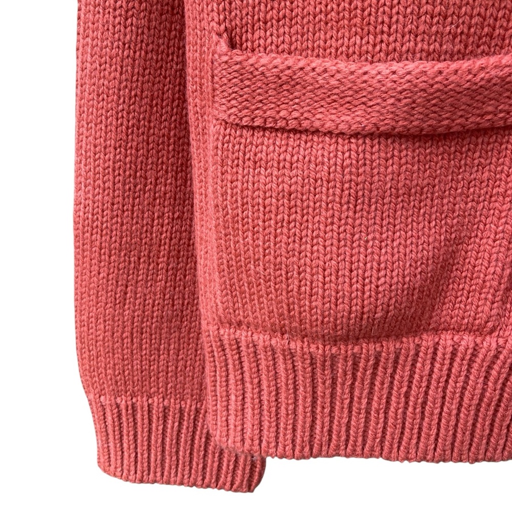 Bolivar Men's Orange Button-Up 100% Wool Sweater NEW - Picture 6 of 10